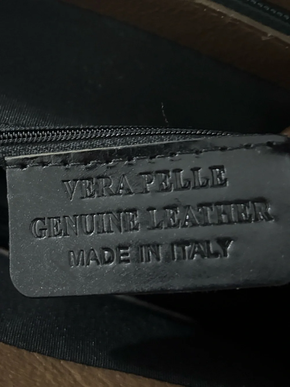 Vera Pelle Leather Satchel with Lock - Brown‎ & Green purse